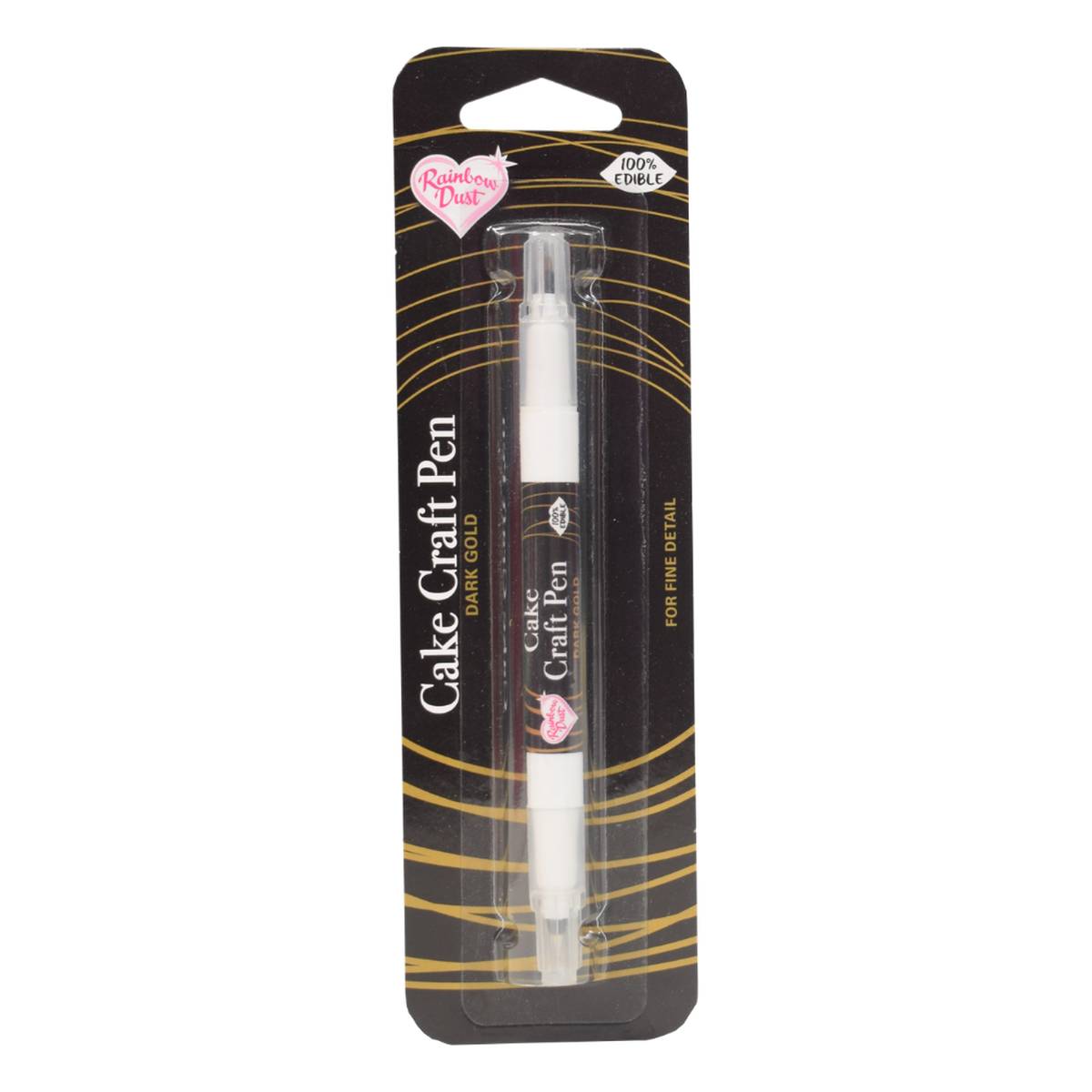 Rainbow Dust Dark Gold Double-Ended Edible Food Pen