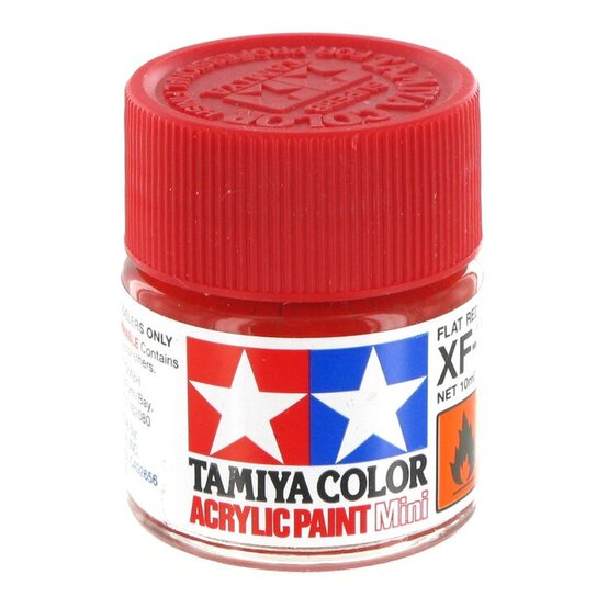 Tamiya Colour Acrylic Paint XF-7 Flat Red 10ml