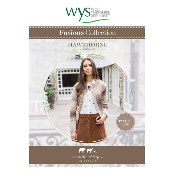 West Yorkshire Spinners Aire Valley Fusions Hawthorne Cardigan Digital Pattern