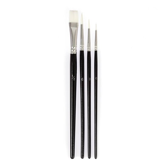 Valuecrafts Nylon Brush Set 4 Pack