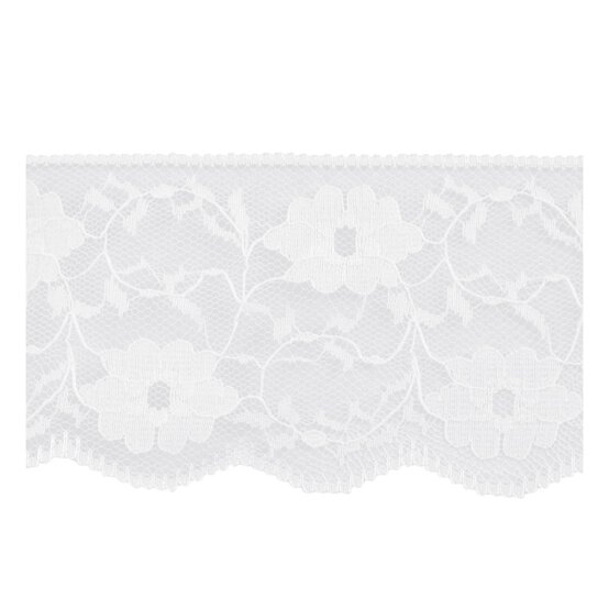 White 60mm Floral Lace Trim by the Metre