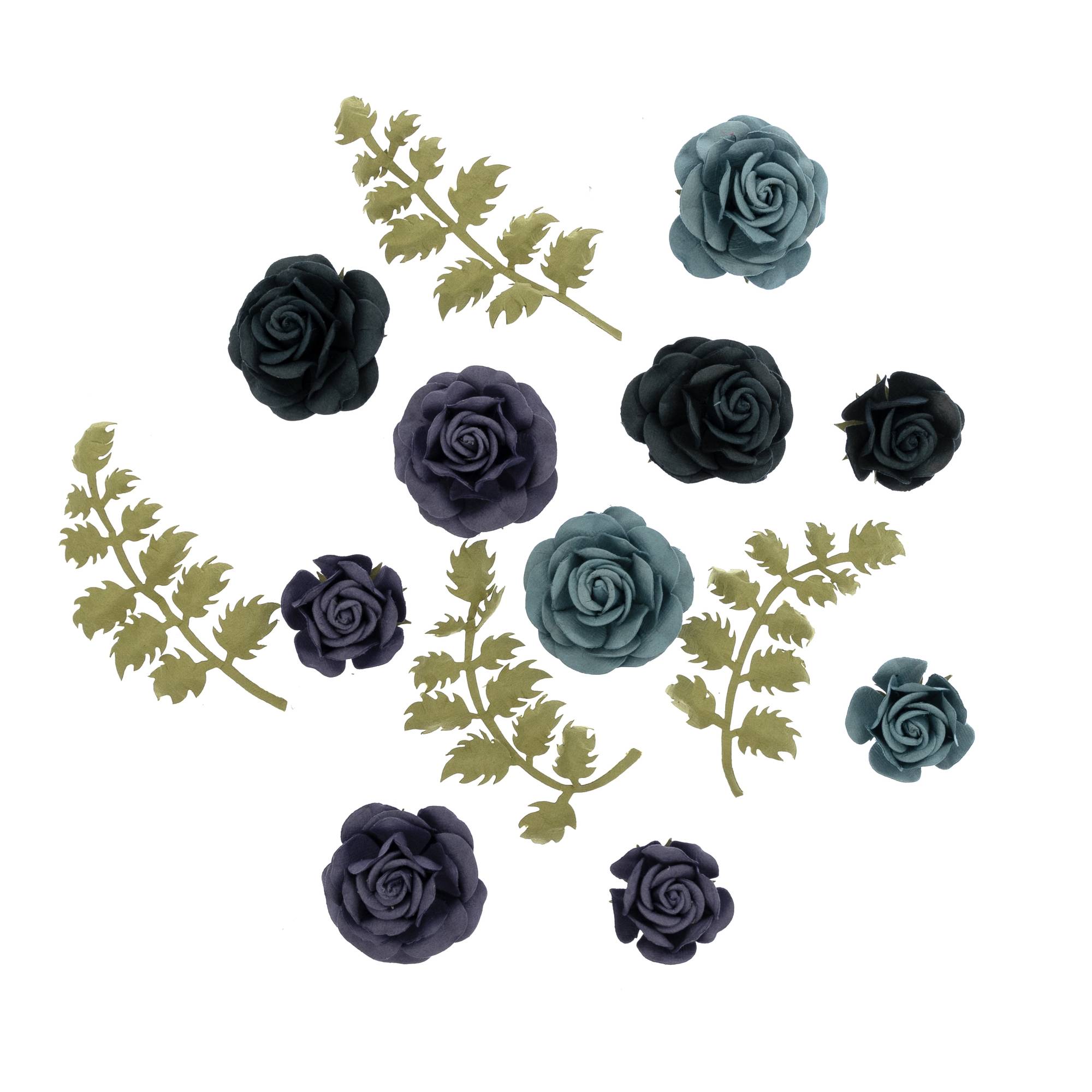 Handmade Purple Passion Whitny Flowers 14 Pack