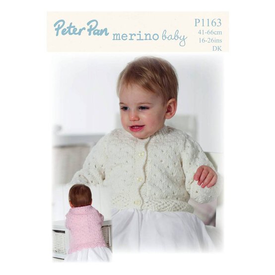 Peter Pan Baby Merino Cardigan Digital Pattern P1163