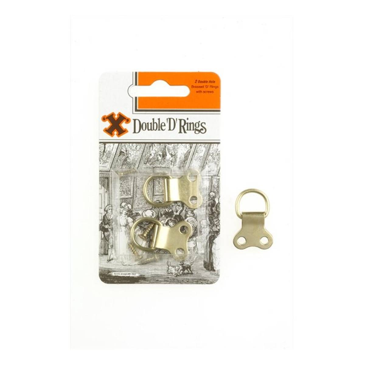 X Hooks Double D Rings 2 Pack