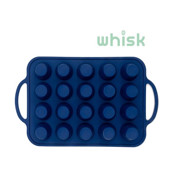 Whisk Mini Muffin Wireframed Silicone Bakeware 20 Wells