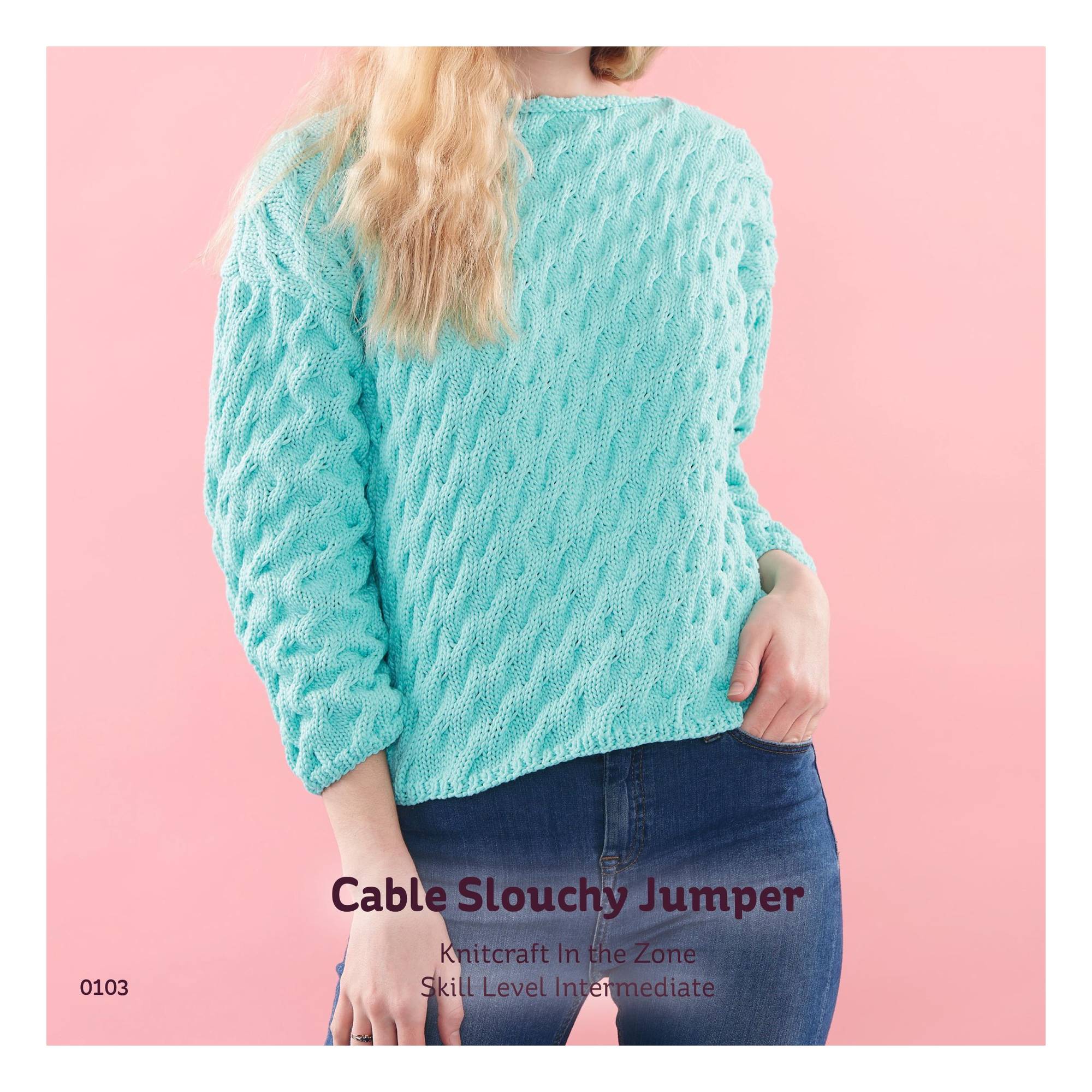 Knitcraft Cable Slouchy Jumper Digital Pattern 0103
