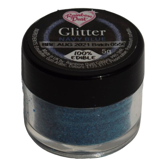 Rainbow Dust Navy Blue Edible Glitter 5g