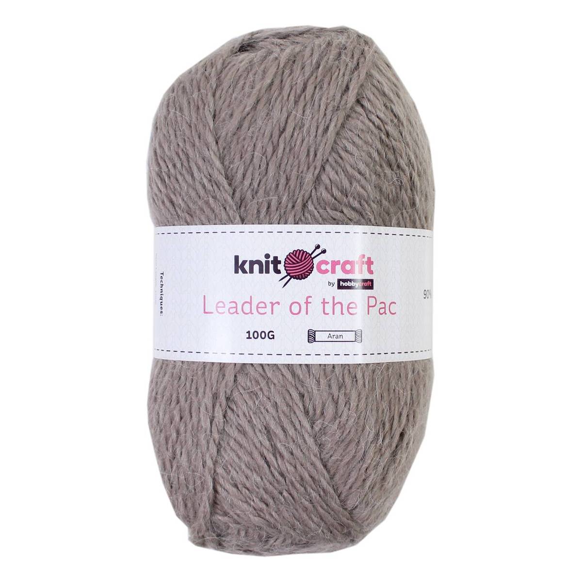 Knitcraft Mink Leader of the Pac Aran Yarn 100g