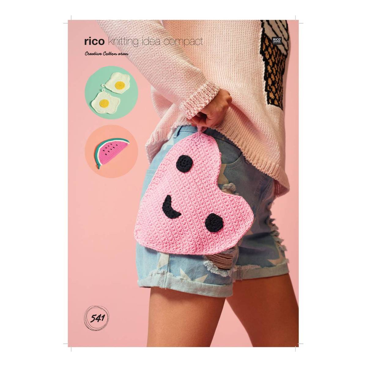 Rico Creative Cotton Aran Crochet Pot Holders Digital Pattern 541