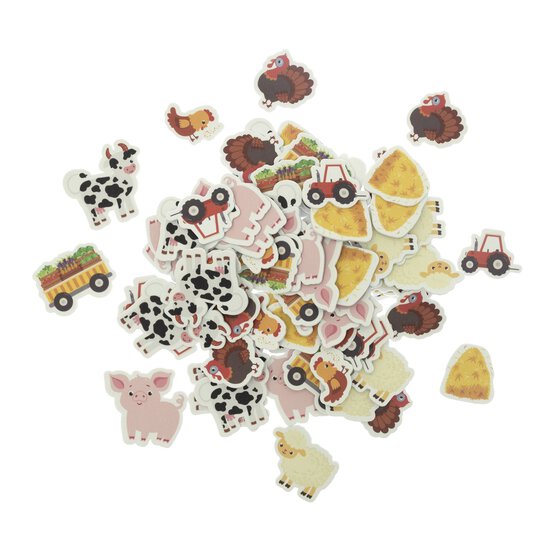 Farm Animal Foam Stickers 42g