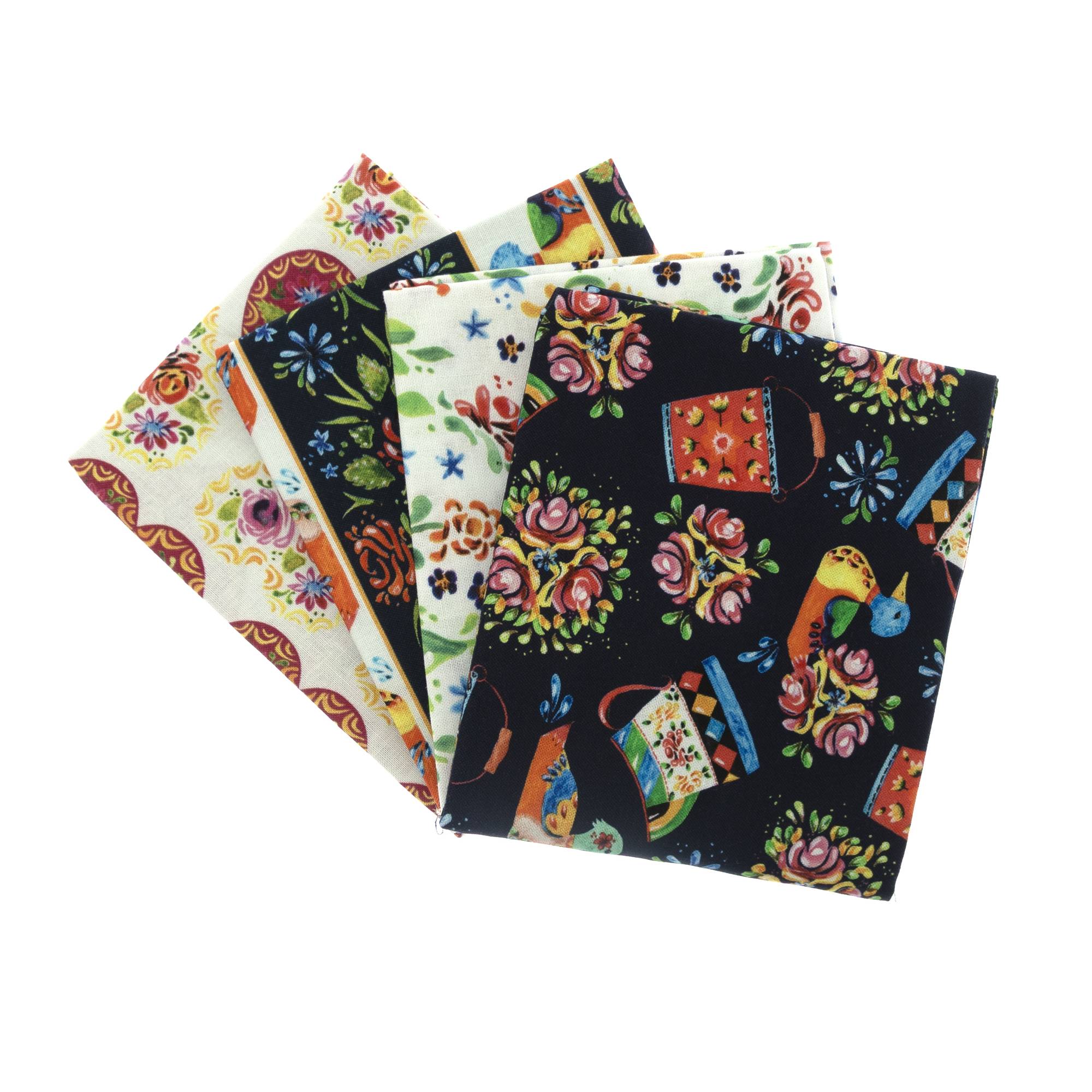 Debbie Shore Bohemian Waters Cotton Fat Quarters 4 Pack