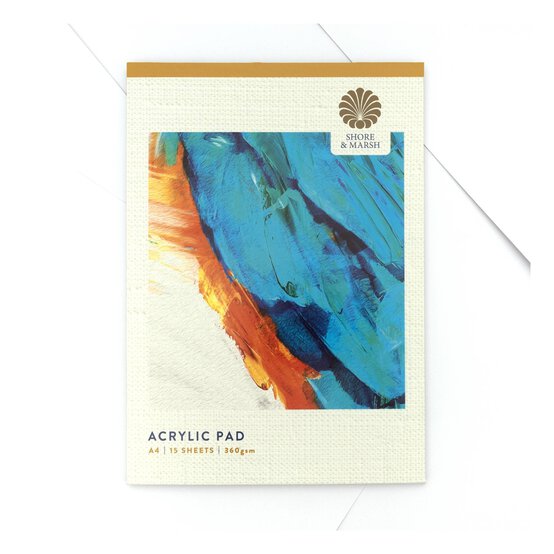 Shore & Marsh Acrylic Painting Pad A4 15 Sheets