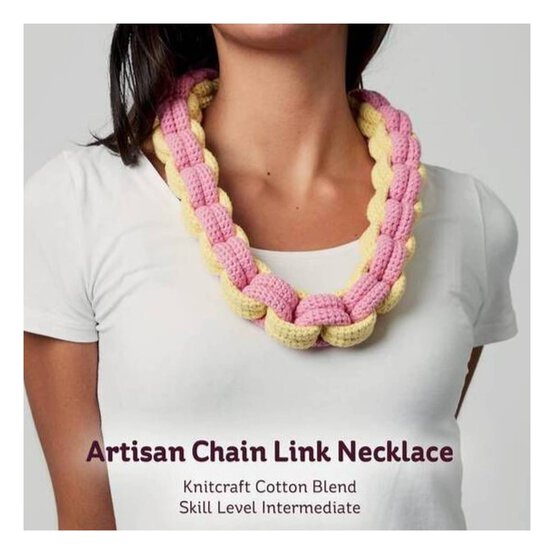 Artisan Chain Link Necklace Pattern 0002