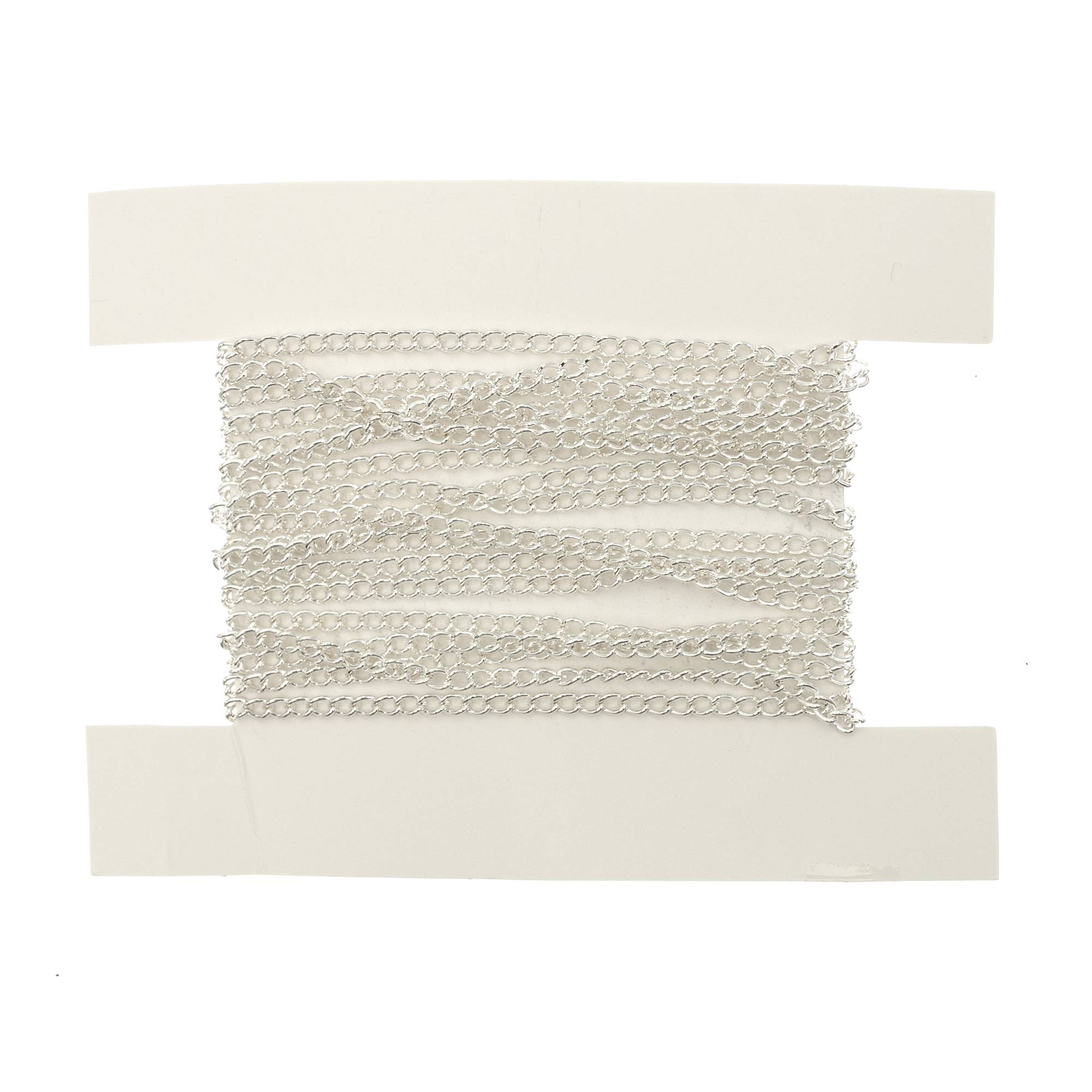 Silver Light Curb Chain 3mm x 3m