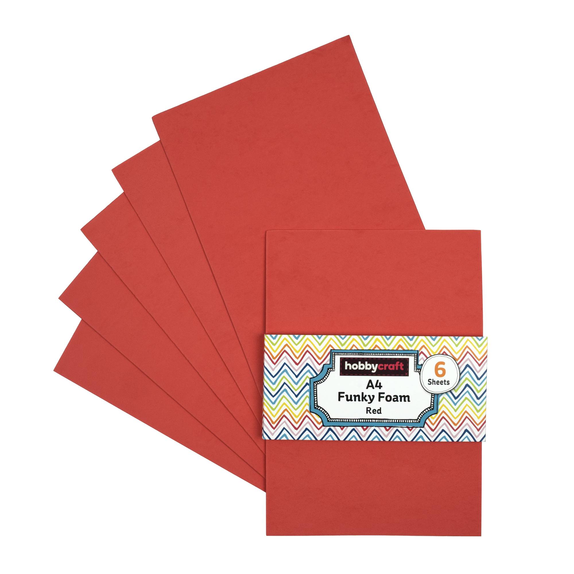 Red EVA Foam Sheets?A4 6 Pack