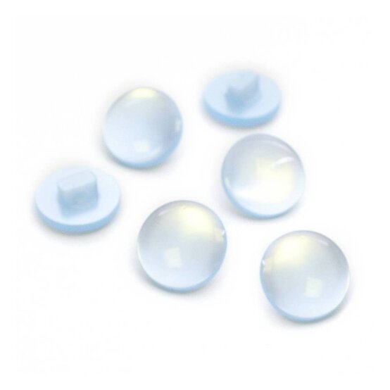 HemlineBaby Blue Basic Knitwear Button 6 Pack