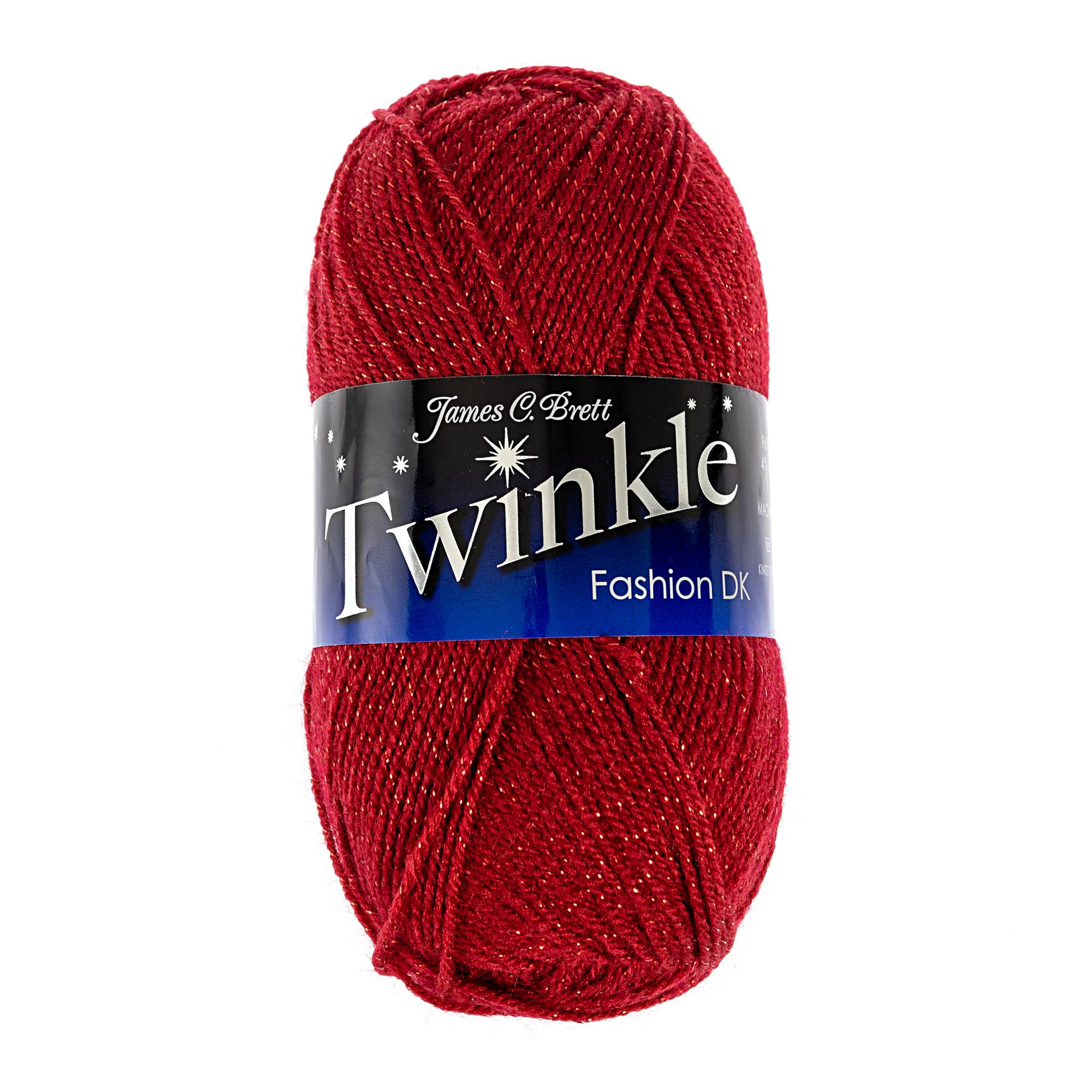 James C Brett Claret Twinkle DK Yarn 100g