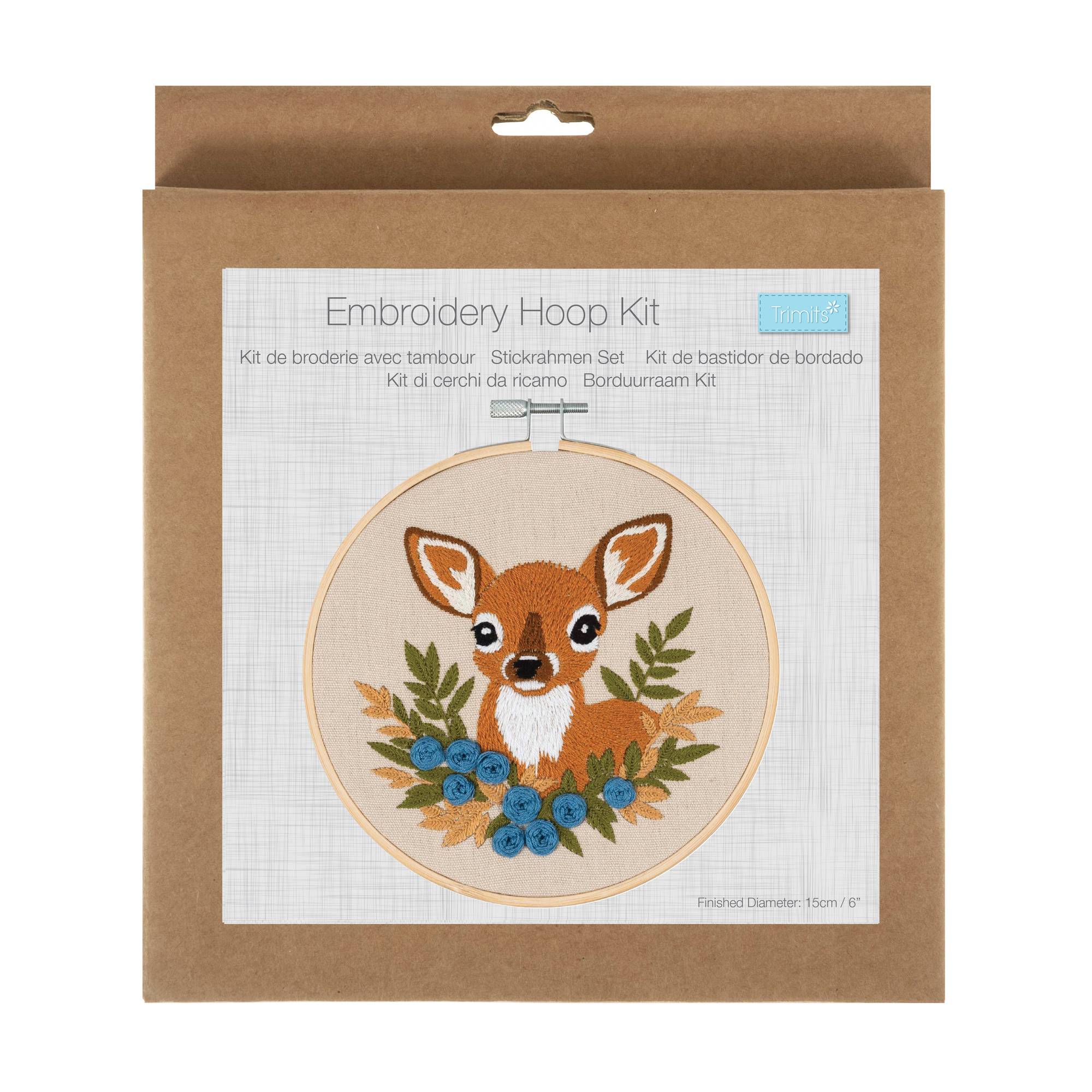 Trimits Deer Embroidery Hoop Kit
