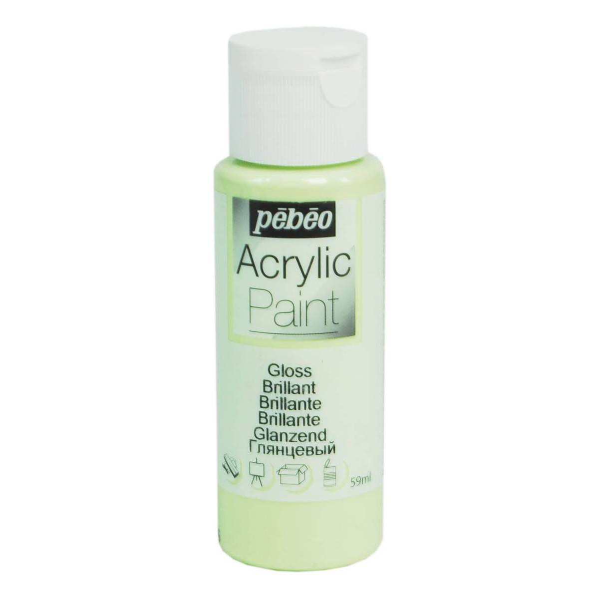 Pebeo Pistachio Gloss Acrylic Craft Paint 59ml