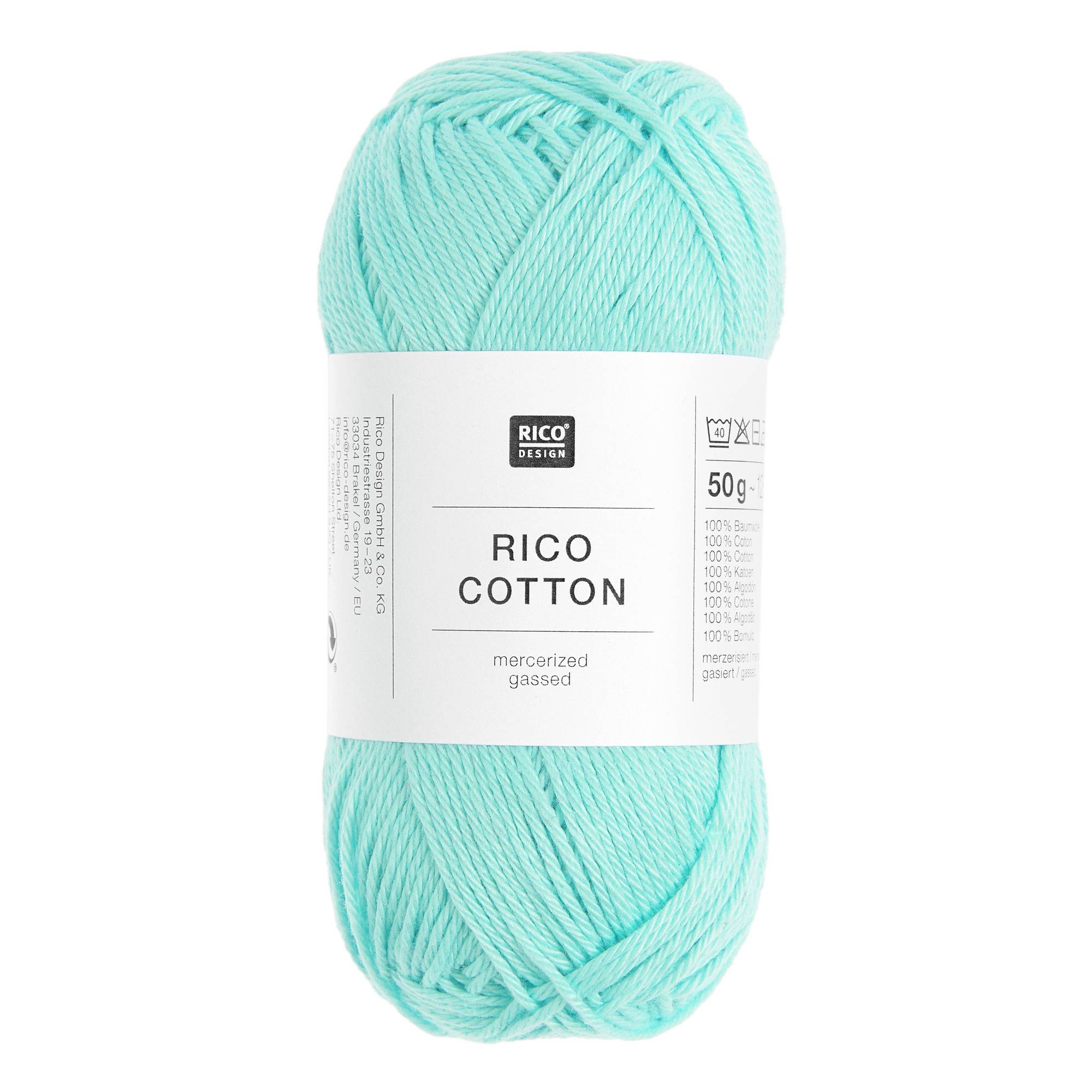 Rico Essentials Aqua Cotton 4ply 50g