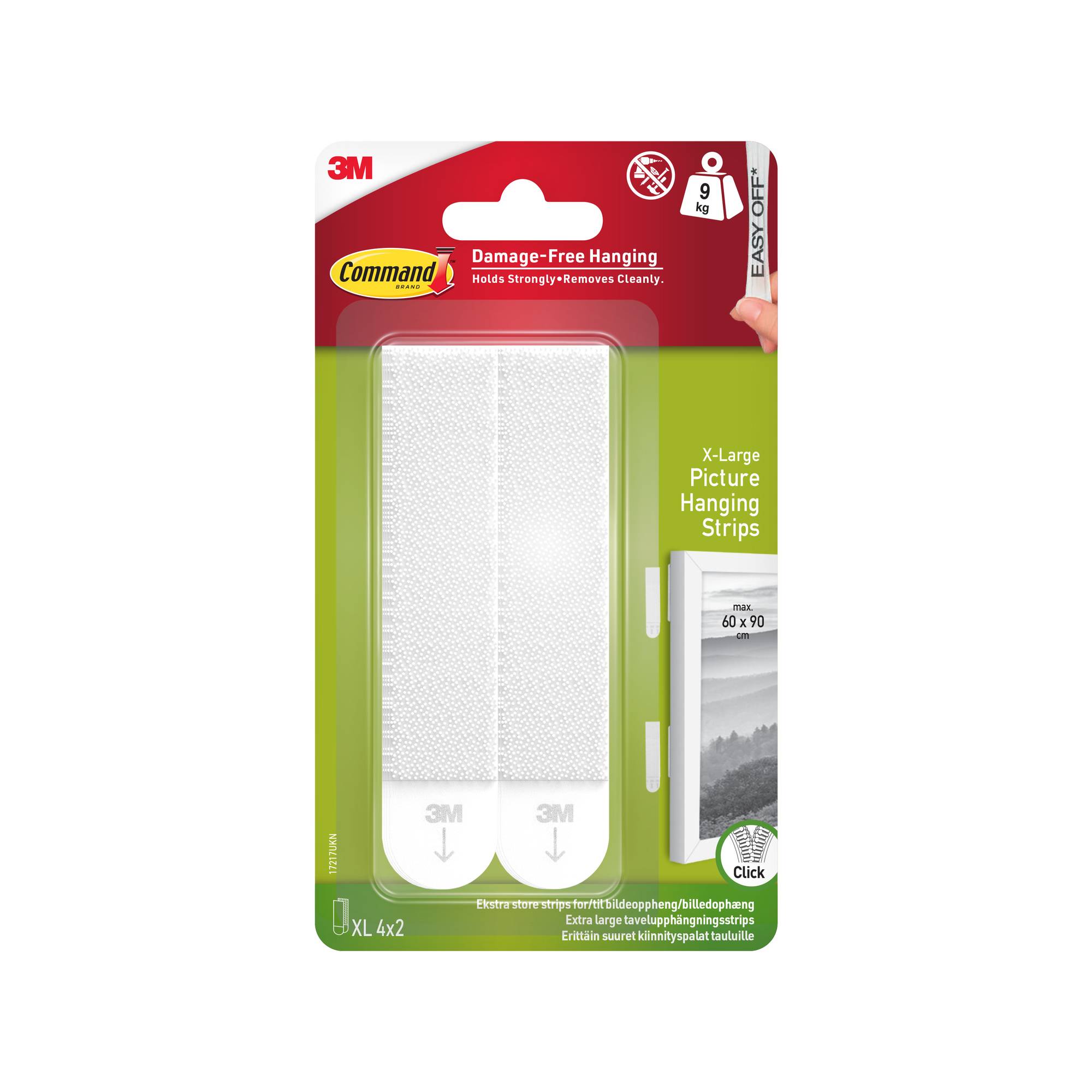Command Extra Large Picture Hanging Strips 4 Pieces