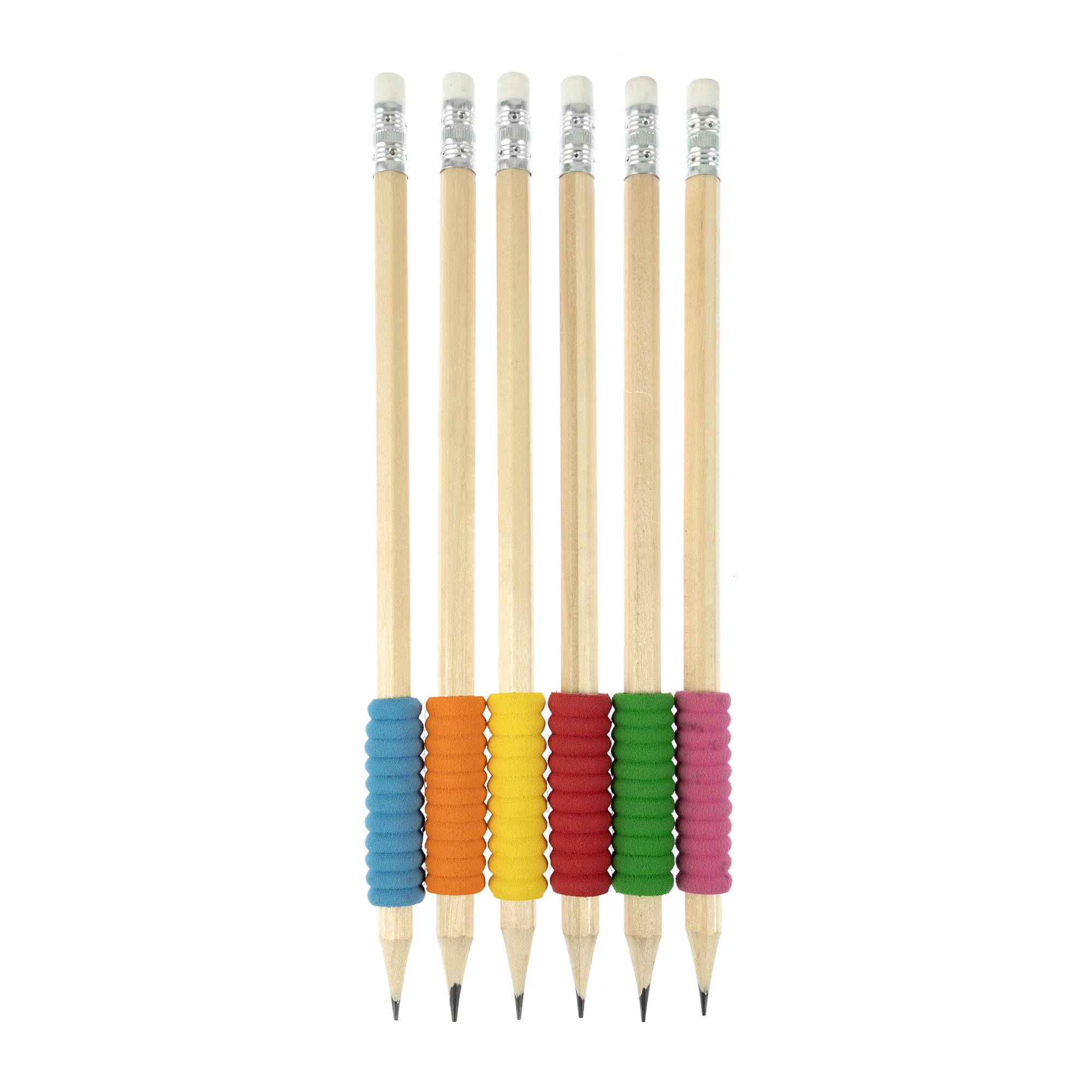 HB Pencils with Comfort Grips 6 Pack
