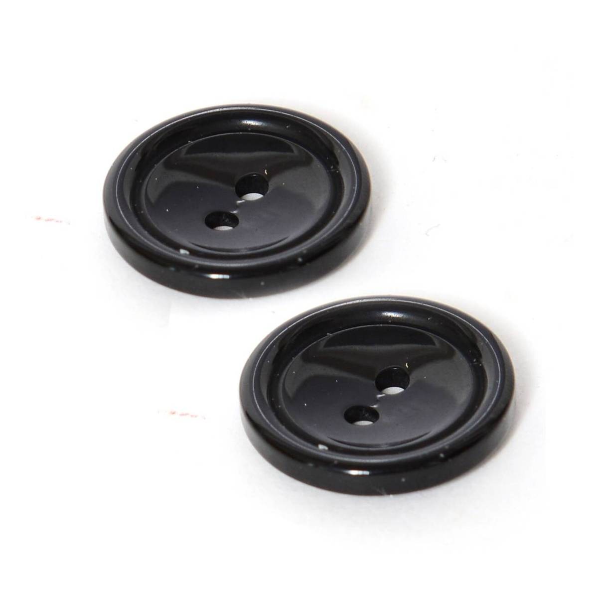 Hemline Black Basic Knitwear Button 2 Pack