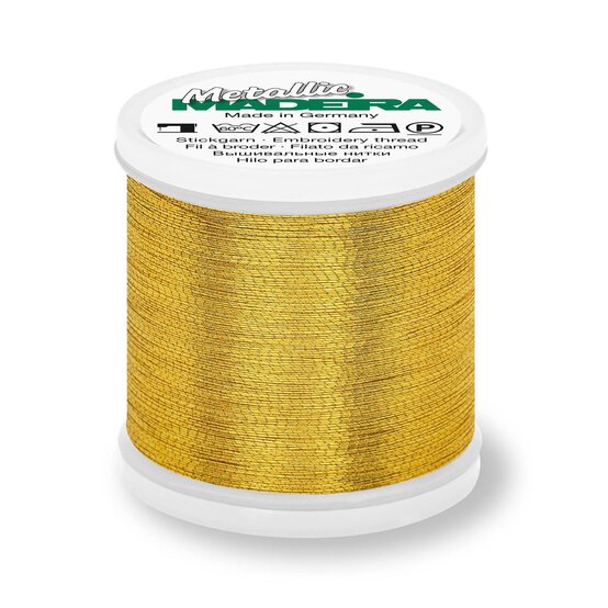 Madeira Dark Gold Metallic 40 Thread 200m