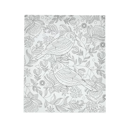 Birds Colour-In Canvas