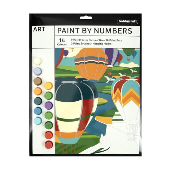 Hot Air Balloons Paint by Numbers
