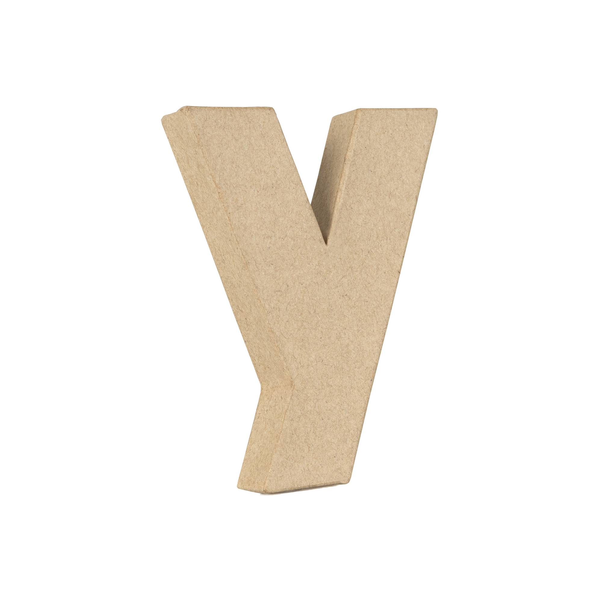 Lowercase Mini Mache Letter Y