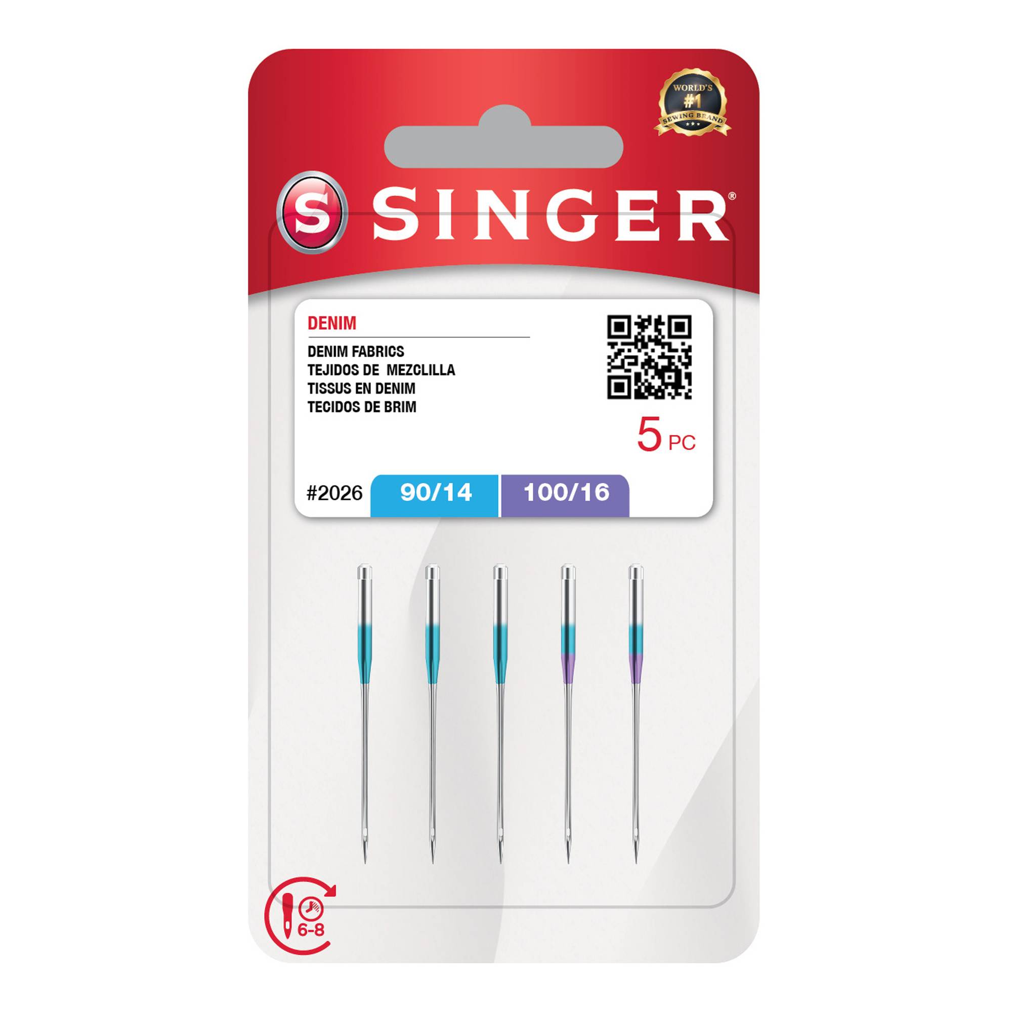 Singer Jeans Machine Needles 5 Pack