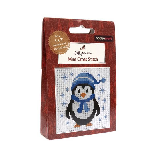 Penguin Mini Cross Stitch Kit