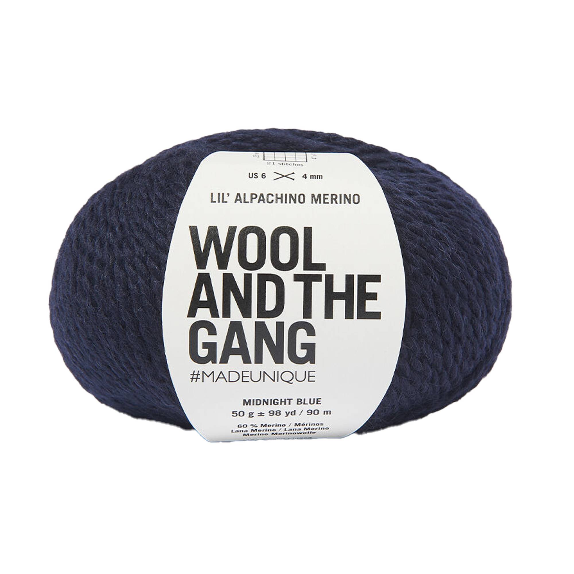 Wool and the Gang Midnight Blue Lil’ Alpachino Merino 50g
