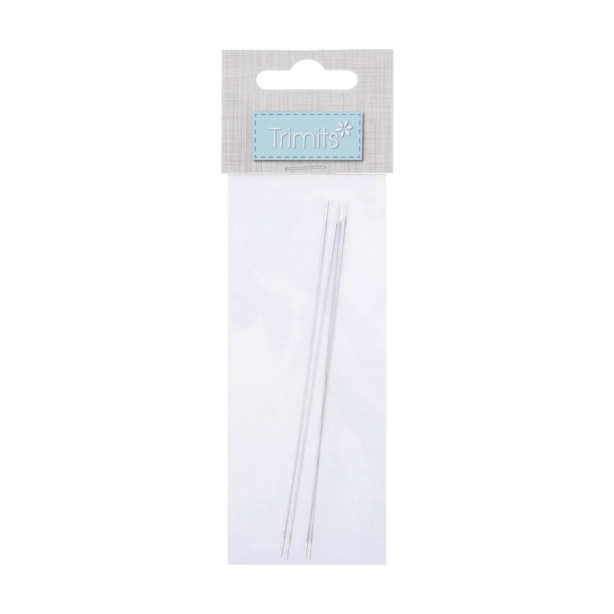 Big Eye Beading Needles 11.4cm 4 Pack