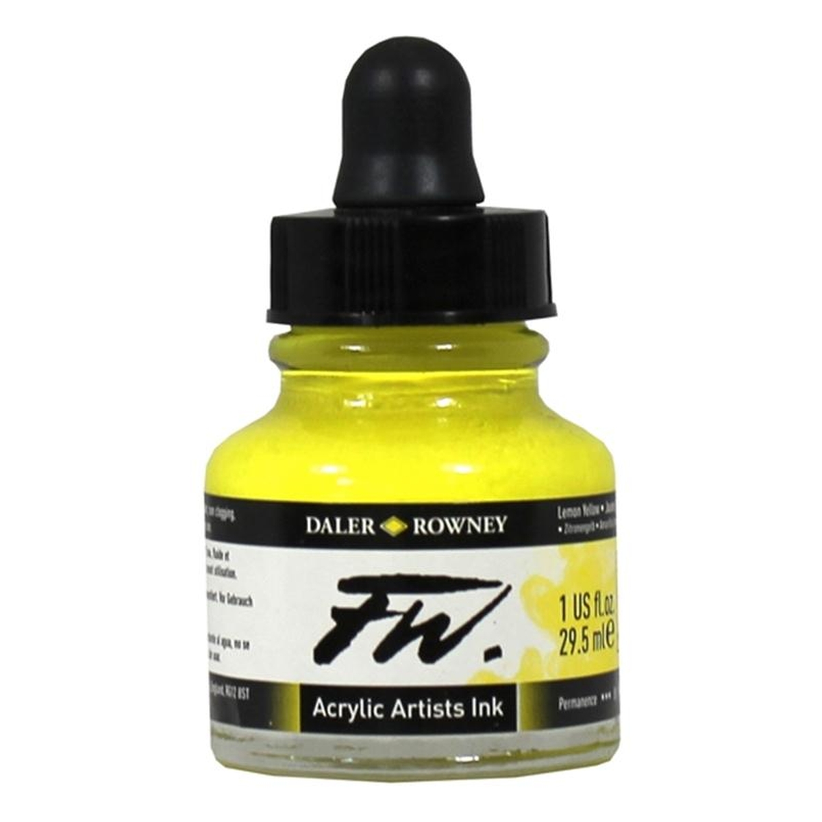 Daler-Rowney Lemon Yellow FW Artists Ink 29.5ml