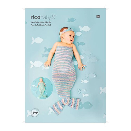 Rico Baby Glitz DK Mermaid Blanket Digital Pattern 610