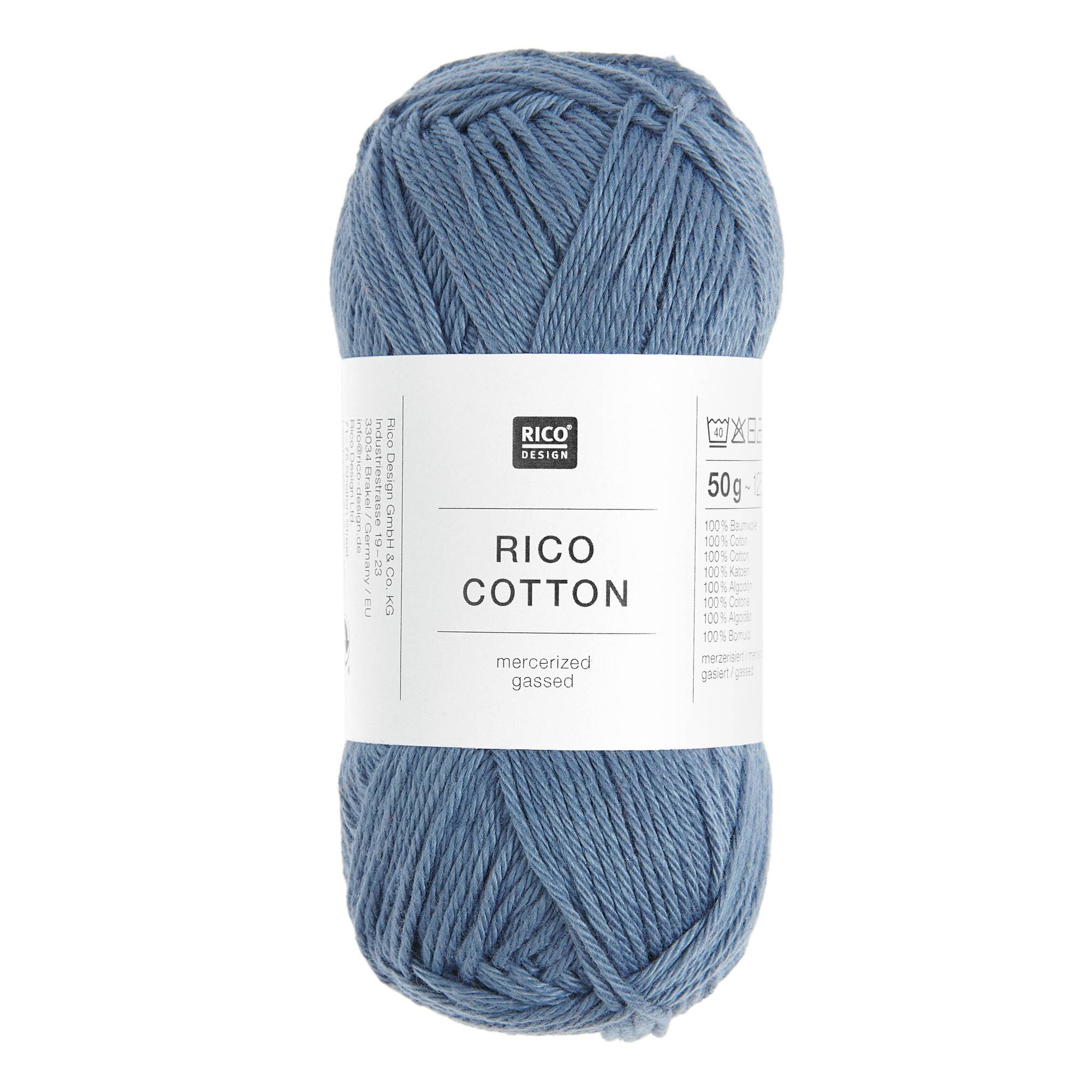 Rico Essentials Denim Cotton 4ply 50g