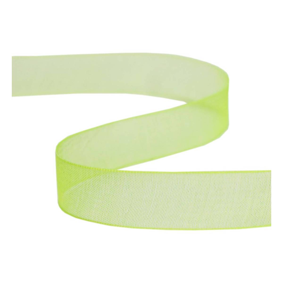 Lime Organdie Ribbon 12mm x 6m