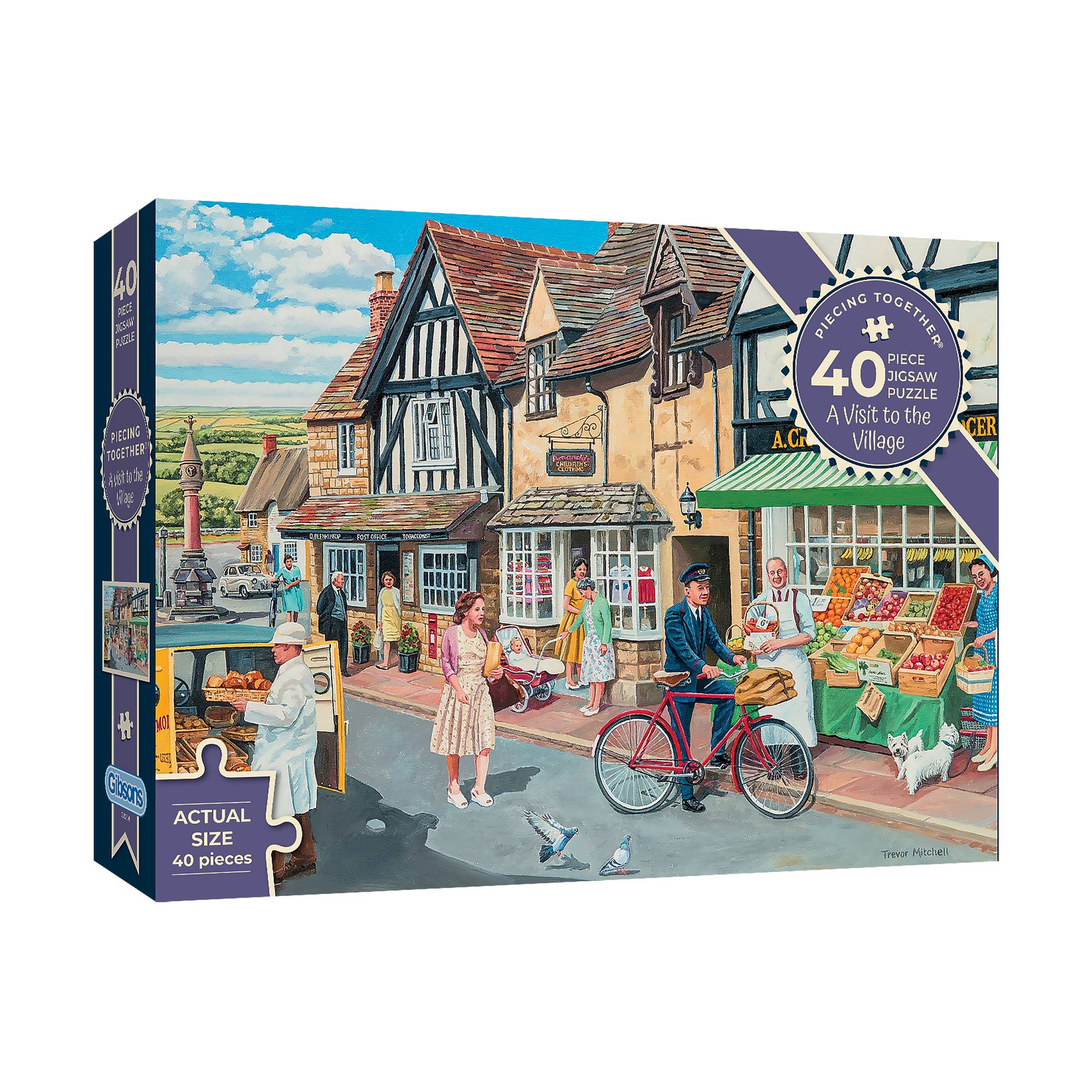 Gibsons A Visit to the Village Jigsaw Puzzle 40 XXL Pieces