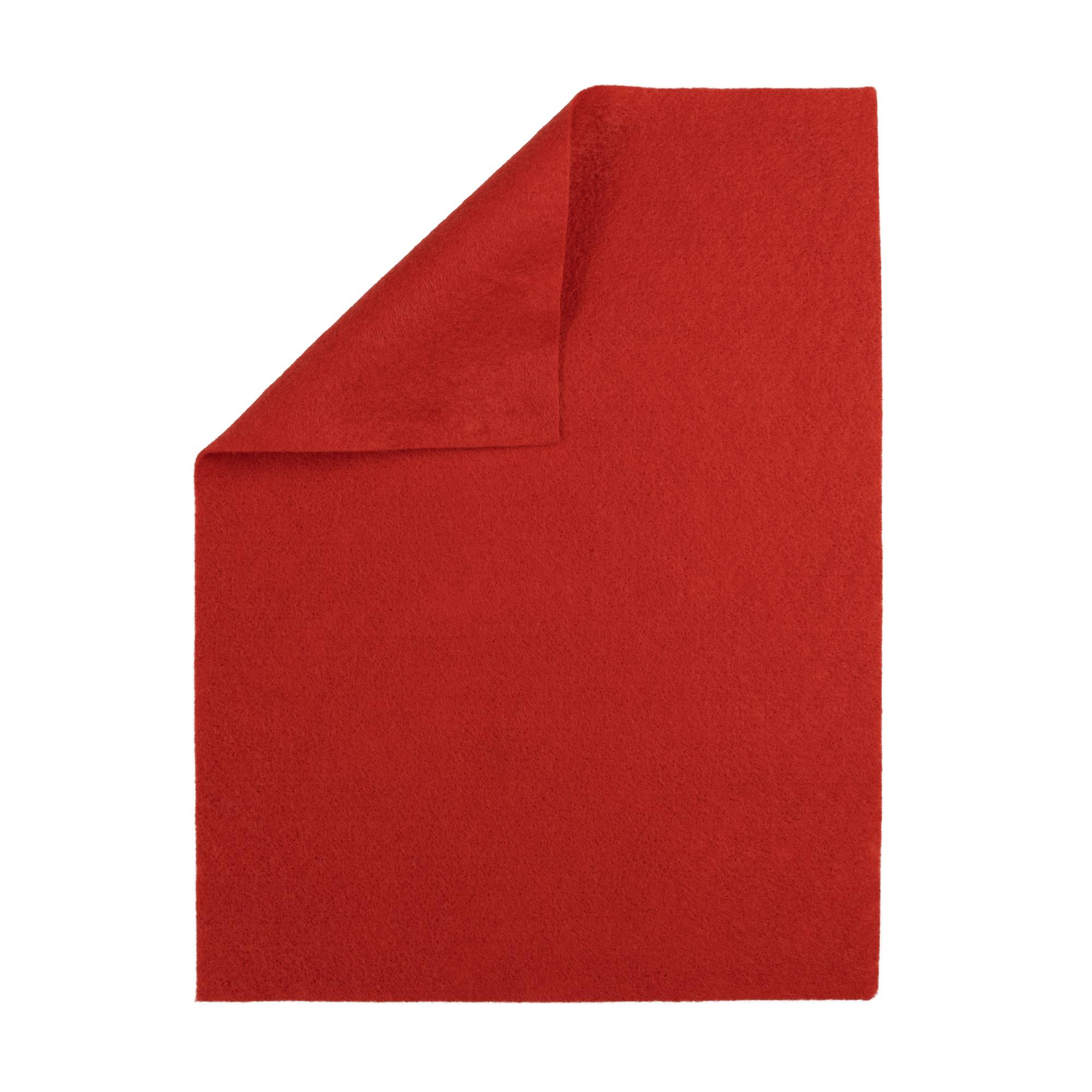 Red Polyester Felt Sheet A4