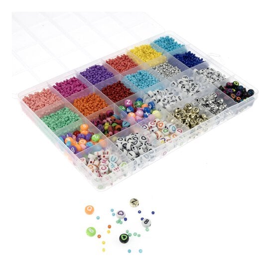 Multicolour Alphabet and Mini Bead Box 190g