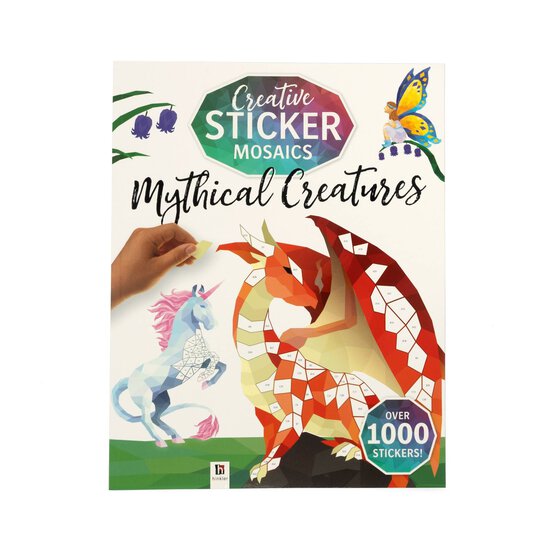 Mythical Creatures Creative Sticker Mosaics Book