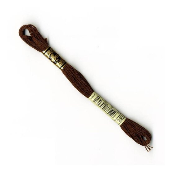 DMC Brown Mouline Special 25 Cotton Thread 8m (938)