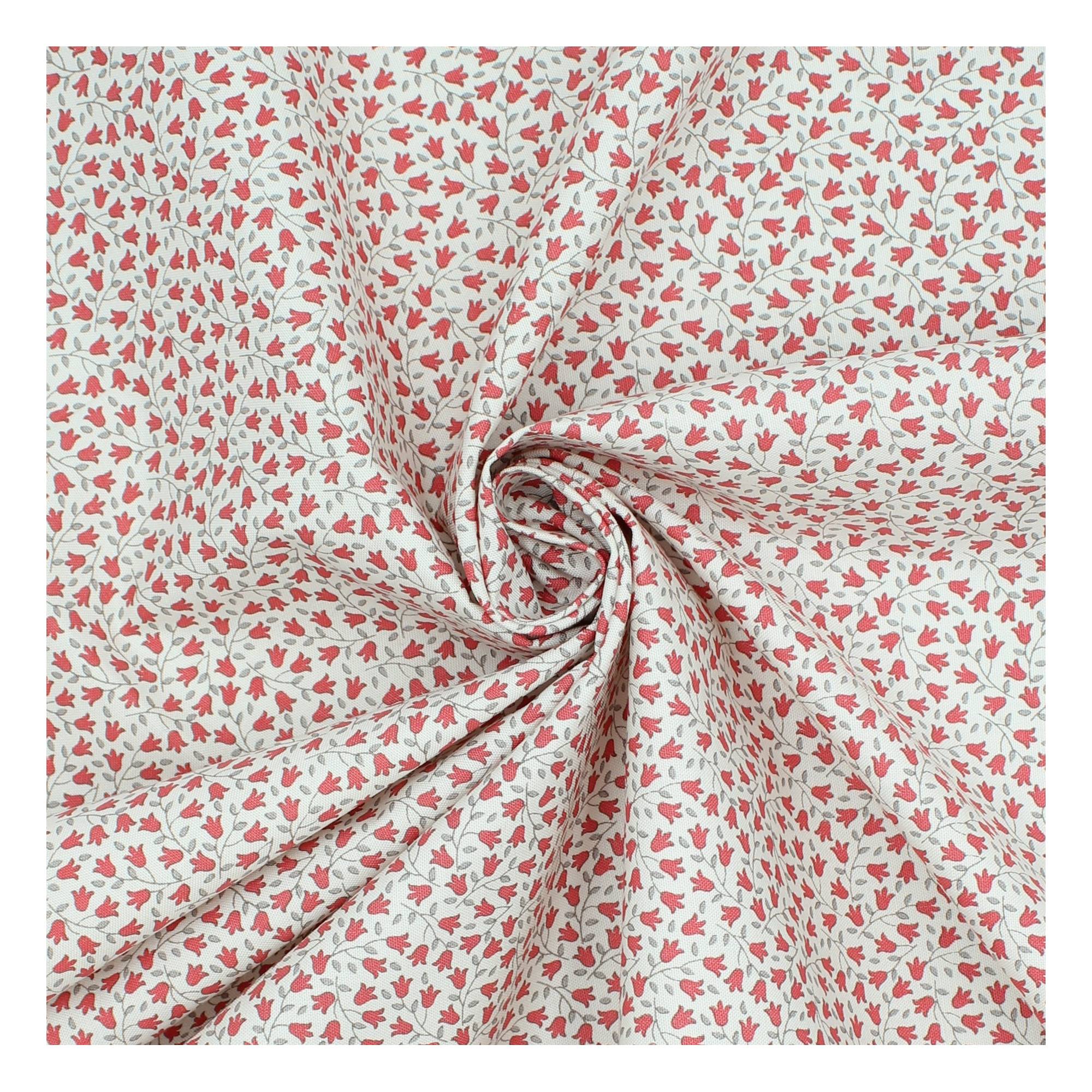 Red Sophie Basic Cotton Fabric?by the Metre