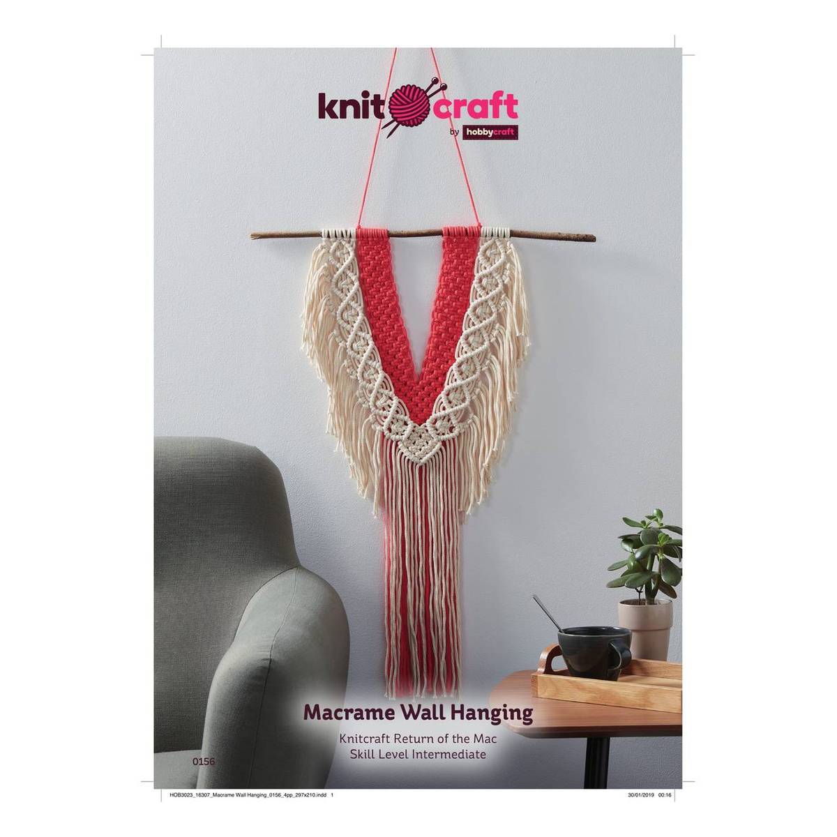 Knitcraft Macram&eacute; Wall Hanging Digital Pattern 0156