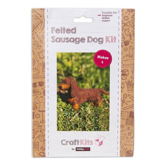 Felted Sausage Dog Kit