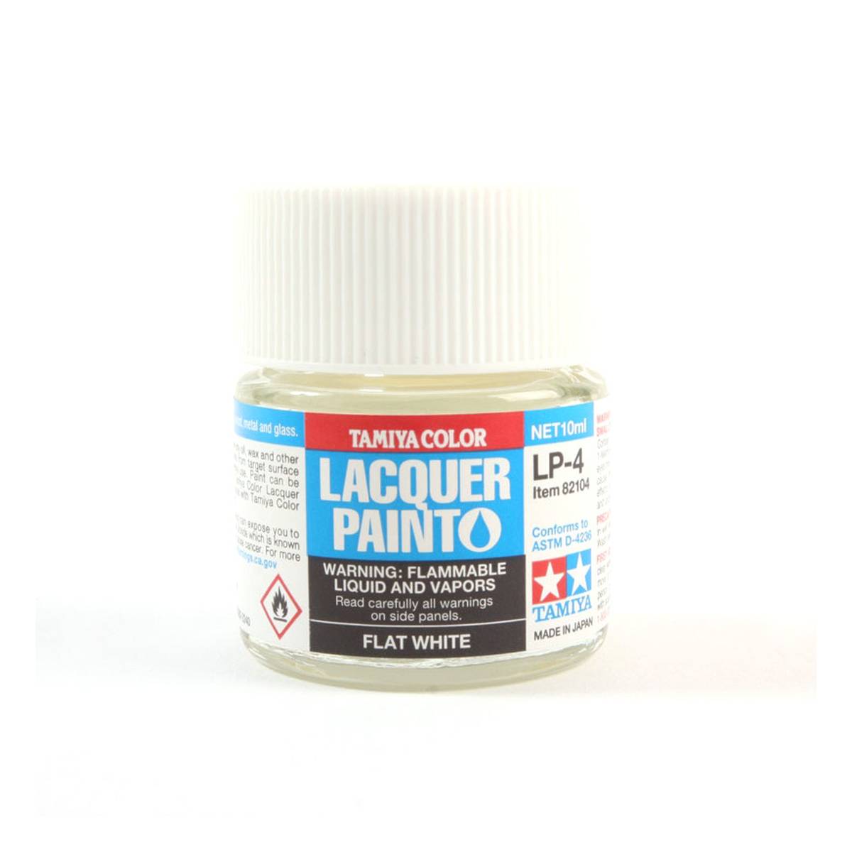 Tamiya Flat White Lacquer Paint 10ml (LP-4)