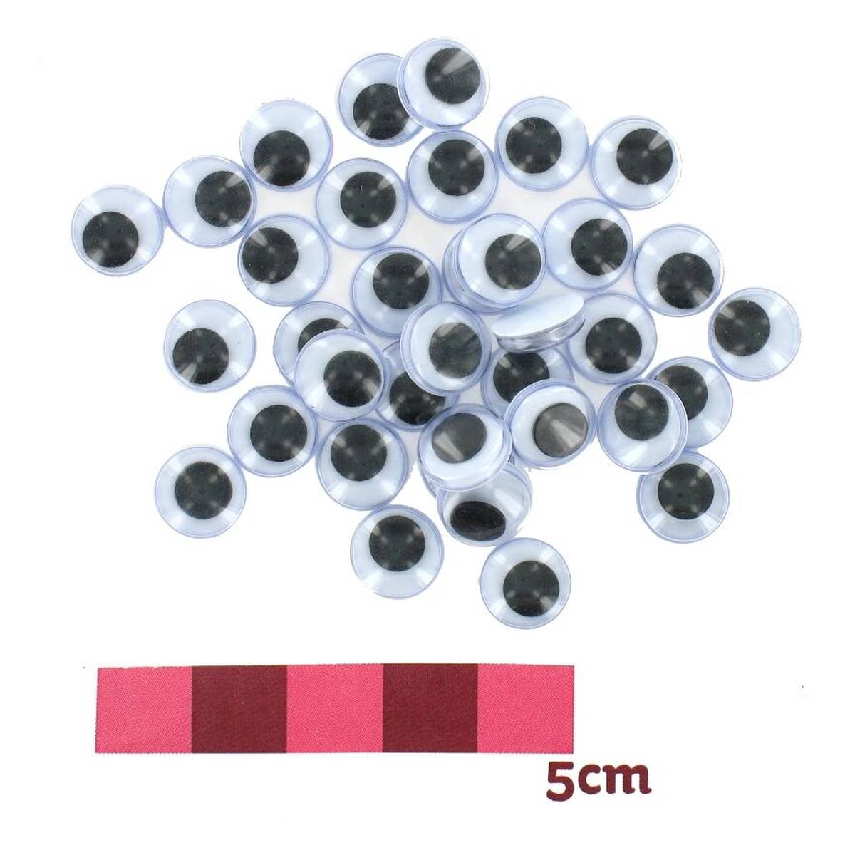 Easy Glue Eyes 9mm 100 Pack