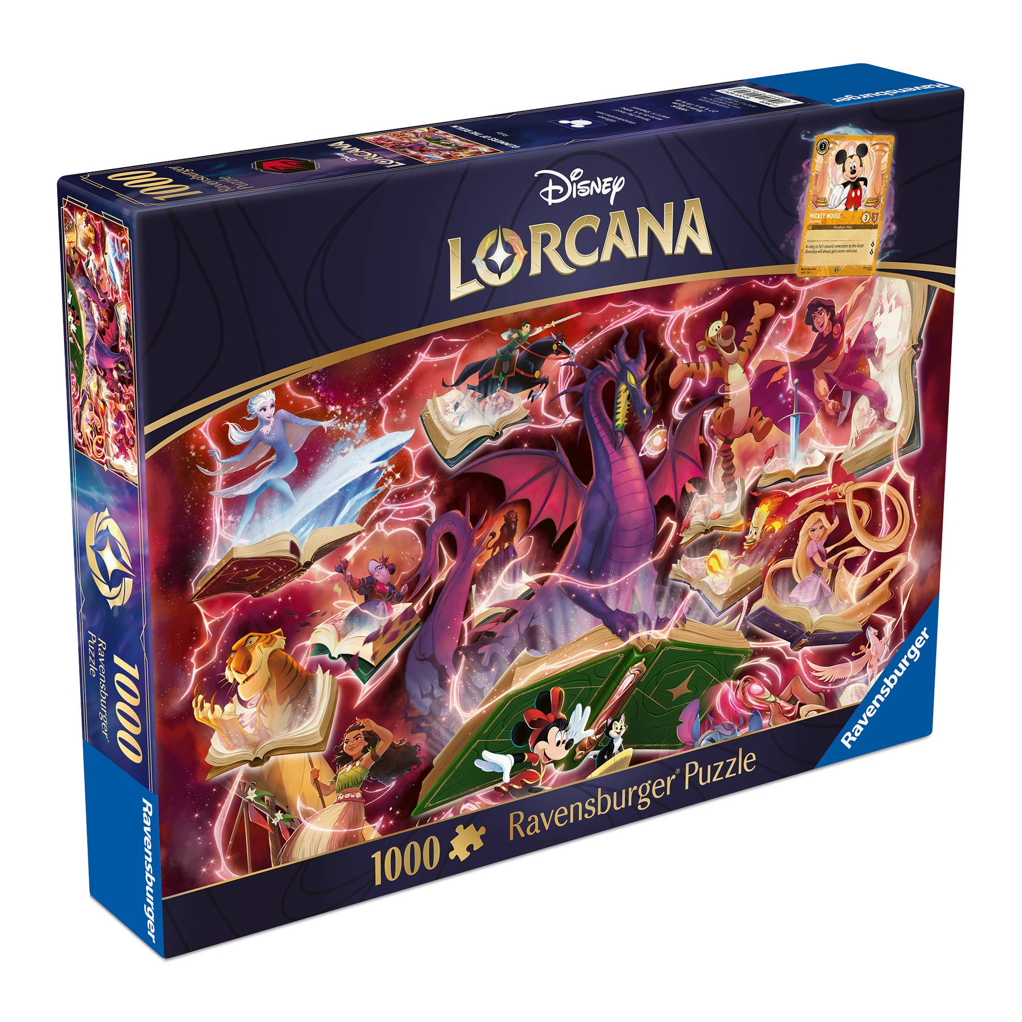 Disney Lorcana Glimmers of the Realm Ruby Jigsaw Puzzle 1000 Pieces